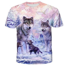 Load image into Gallery viewer, Lovers Wolf Printed T shirts Men 3d T-shirts Drop Ship Top Tee Short Sleeve Camiseta Round Neck Tshirt Fashion Casual Brand