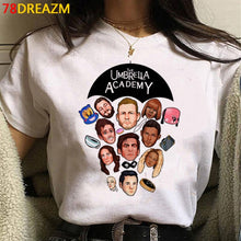 Load image into Gallery viewer, New The Umbrella Academy T Shirt Men Kawaii Summer Tops Cartoon T-shirt Cha-Cha Diego Graphic Tees Funny Harajuku Tshirt Male
