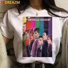 Load image into Gallery viewer, New The Umbrella Academy T Shirt Men Kawaii Summer Tops Cartoon T-shirt Cha-Cha Diego Graphic Tees Funny Harajuku Tshirt Male