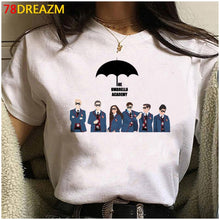 Load image into Gallery viewer, New The Umbrella Academy T Shirt Men Kawaii Summer Tops Cartoon T-shirt Cha-Cha Diego Graphic Tees Funny Harajuku Tshirt Male
