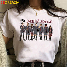 Load image into Gallery viewer, New The Umbrella Academy T Shirt Men Kawaii Summer Tops Cartoon T-shirt Cha-Cha Diego Graphic Tees Funny Harajuku Tshirt Male