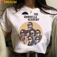 Load image into Gallery viewer, New The Umbrella Academy T Shirt Men Kawaii Summer Tops Cartoon T-shirt Cha-Cha Diego Graphic Tees Funny Harajuku Tshirt Male