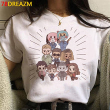 Load image into Gallery viewer, New The Umbrella Academy T Shirt Men Kawaii Summer Tops Cartoon T-shirt Cha-Cha Diego Graphic Tees Funny Harajuku Tshirt Male