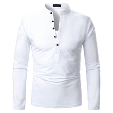 Load image into Gallery viewer, Men T-shirt Men Shirt Long Sleeve T-shirt Solid Color Tops New Clothing  Autumn Streetwear Casual Fashion Men T-shirt