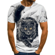 Load image into Gallery viewer, Summer 2020 new 3D printed T-shirt animal print men&#39;s T-shirt print casual T-shirt O-neck hip hop short sleeve size 110-6XL