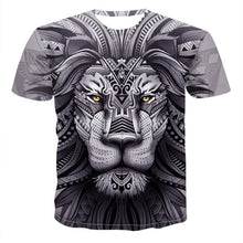 Load image into Gallery viewer, Summer 2020 new 3D printed T-shirt animal print men&#39;s T-shirt print casual T-shirt O-neck hip hop short sleeve size 110-6XL