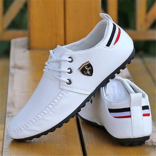 2020 Breathable Solid Color Slip Men Driving Shoes Spring And Autumn New Style Breathable Men's Peas Shoes the British Sneakers
