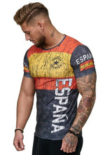 Load image into Gallery viewer, Fashion men's t-shirt ink painting style hand-painted printing casual casual men's street t-shirt men's O-neck shirt