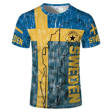 Load image into Gallery viewer, Fashion men's t-shirt ink painting style hand-painted printing casual casual men's street t-shirt men's O-neck shirt