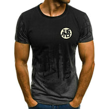 Load image into Gallery viewer, Fashion men's t-shirt ink painting style hand-painted printing casual casual men's street t-shirt men's O-neck shirt
