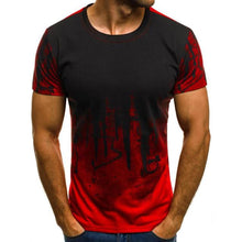 Load image into Gallery viewer, Fashion men's t-shirt ink painting style hand-painted printing casual casual men's street t-shirt men's O-neck shirt