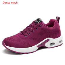 Load image into Gallery viewer, Fashion Women Lightweight Sneakers Running Shoes Outdoor Sports Shoes Breathable Mesh Comfort Running Shoes Air Cushion Lace Up