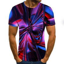 Load image into Gallery viewer, Three-dimensional vortex Men Tshirt 3D Printed Summer O-Neck Daily Casual Funny T shirt