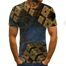 Load image into Gallery viewer, Three-dimensional vortex Men Tshirt 3D Printed Summer O-Neck Daily Casual Funny T shirt