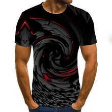 Load image into Gallery viewer, Three-dimensional vortex Men Tshirt 3D Printed Summer O-Neck Daily Casual Funny T shirt