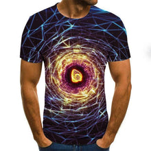 Load image into Gallery viewer, Three-dimensional vortex Men Tshirt 3D Printed Summer O-Neck Daily Casual Funny T shirt