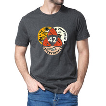 Load image into Gallery viewer, Unisex 100% Cotton 42 The Answer To Life The Universe And Everything Douglas Adams Black Men's T-shirt  Women Soft Tee Tshirt