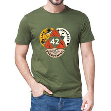 Load image into Gallery viewer, Unisex 100% Cotton 42 The Answer To Life The Universe And Everything Douglas Adams Black Men's T-shirt  Women Soft Tee Tshirt