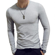 Load image into Gallery viewer, Men T Shirt Long leeve Cotton Spring Autumn Thermal Undershirt Armor Mens T Shirts Full Sleeve Round Neck Casual Men&#39;S Tees