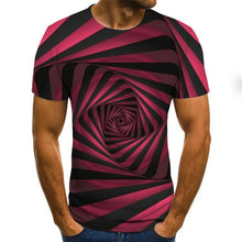 Load image into Gallery viewer, Three-dimensional vortex Men Tshirt 3D Printed Summer O-Neck Daily Casual Funny T shirt