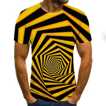 Load image into Gallery viewer, Three-dimensional vortex Men Tshirt 3D Printed Summer O-Neck Daily Casual Funny T shirt