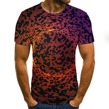 Load image into Gallery viewer, Three-dimensional vortex Men Tshirt 3D Printed Summer O-Neck Daily Casual Funny T shirt