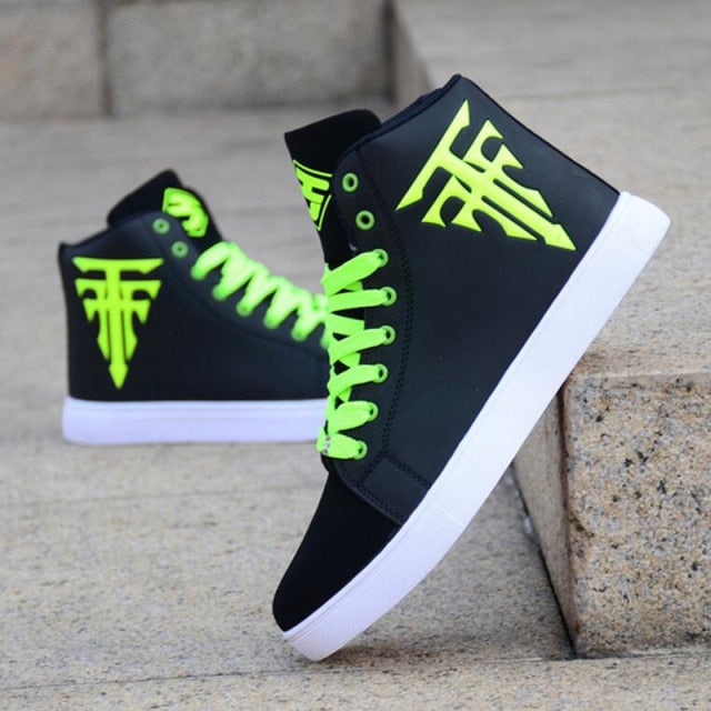 Fashion Men Casual Shoes Men Walking Sneakers Brand Comfortable Lace Up Hip-Hop High Top Sport Men Shoes 39-44 Zapatillas Hombre