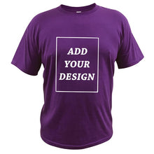 Load image into Gallery viewer, EU Size 100% Cotton Custom T Shirt Make Your Design Logo Text Men Women Print Original Design High Quality Gifts Tshirt
