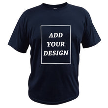 Load image into Gallery viewer, EU Size 100% Cotton Custom T Shirt Make Your Design Logo Text Men Women Print Original Design High Quality Gifts Tshirt
