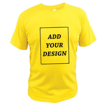 Load image into Gallery viewer, EU Size 100% Cotton Custom T Shirt Make Your Design Logo Text Men Women Print Original Design High Quality Gifts Tshirt