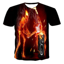 Load image into Gallery viewer, Fashion Summer T-Shirt Men 2021 3D Skull Printing Men's T-Shirt Breathable Streetwear Splicing Printing T Shirt Men XXS-6XL