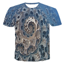 Load image into Gallery viewer, Fashion Summer T-Shirt Men 2021 3D Skull Printing Men's T-Shirt Breathable Streetwear Splicing Printing T Shirt Men XXS-6XL