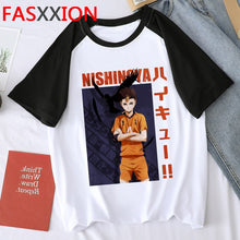 Load image into Gallery viewer, Oya Oya Oya Haikyuu T Shirt Men Kuroo Anime Shirt Fly High Graphic Tees Cool Karasuno Japanese Cartoon T-shirt Tops Unisex Male