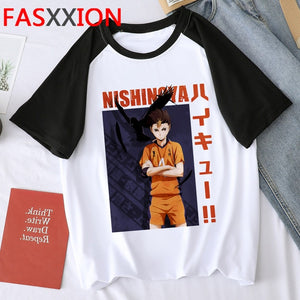 Oya Oya Oya Haikyuu T Shirt Men Kuroo Anime Shirt Fly High Graphic Tees Cool Karasuno Japanese Cartoon T-shirt Tops Unisex Male