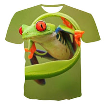 Load image into Gallery viewer, 2020 Summer NewFunny 3d T Shirt Summer Hipster Short Sleeve Tee Tops A Wolf in the snow T-Shirts Short sleeve tops