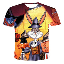 Load image into Gallery viewer, 2020 Summer NewFunny 3d T Shirt Summer Hipster Short Sleeve Tee Tops A Wolf in the snow T-Shirts Short sleeve tops
