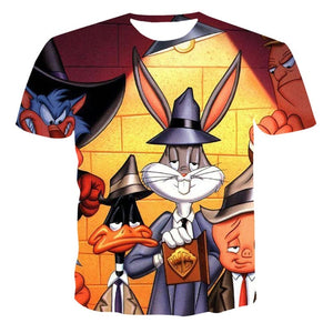 2020 Summer NewFunny 3d T Shirt Summer Hipster Short Sleeve Tee Tops A Wolf in the snow T-Shirts Short sleeve tops