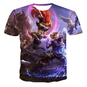 2020 Summer NewFunny 3d T Shirt Summer Hipster Short Sleeve Tee Tops A Wolf in the snow T-Shirts Short sleeve tops
