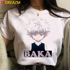 Japanese Anime Hunter X Hunter T Shirt Men Hisoka Funny Cartoon T-shirt Summer Casuao Tshirt Kawaii Killua Graphic Tees Male