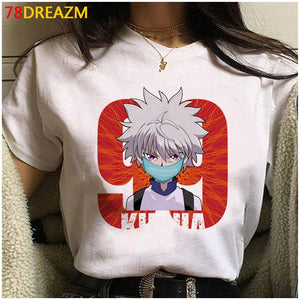Japanese Anime Hunter X Hunter T Shirt Men Hisoka Funny Cartoon T-shirt Summer Casuao Tshirt Kawaii Killua Graphic Tees Male