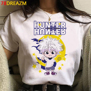 Japanese Anime Hunter X Hunter T Shirt Men Hisoka Funny Cartoon T-shirt Summer Casuao Tshirt Kawaii Killua Graphic Tees Male