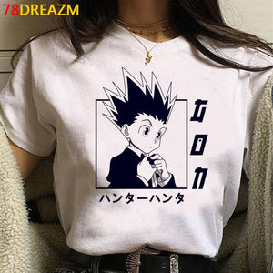 Japanese Anime Hunter X Hunter T Shirt Men Hisoka Funny Cartoon T-shirt Summer Casuao Tshirt Kawaii Killua Graphic Tees Male