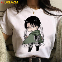 Load image into Gallery viewer, 2021 Hot Anime Final Season  Attack on Titan T Shirt Men Kawaii Summer Tops Titans Attack Graphic Tees Levi Harajuku Tshirt Male