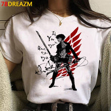 Load image into Gallery viewer, 2021 Hot Anime Final Season  Attack on Titan T Shirt Men Kawaii Summer Tops Titans Attack Graphic Tees Levi Harajuku Tshirt Male