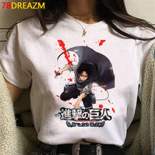 Load image into Gallery viewer, 2021 Hot Anime Final Season  Attack on Titan T Shirt Men Kawaii Summer Tops Titans Attack Graphic Tees Levi Harajuku Tshirt Male