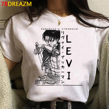 Load image into Gallery viewer, 2021 Hot Anime Final Season  Attack on Titan T Shirt Men Kawaii Summer Tops Titans Attack Graphic Tees Levi Harajuku Tshirt Male