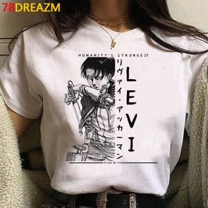 2021 Hot Anime Final Season  Attack on Titan T Shirt Men Kawaii Summer Tops Titans Attack Graphic Tees Levi Harajuku Tshirt Male