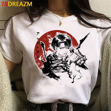 Load image into Gallery viewer, 2021 Hot Anime Final Season  Attack on Titan T Shirt Men Kawaii Summer Tops Titans Attack Graphic Tees Levi Harajuku Tshirt Male