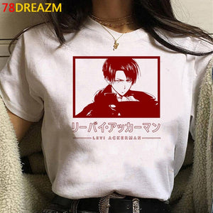 2021 Hot Anime Final Season  Attack on Titan T Shirt Men Kawaii Summer Tops Titans Attack Graphic Tees Levi Harajuku Tshirt Male