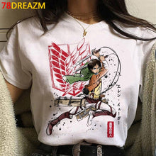 Load image into Gallery viewer, 2021 Hot Anime Final Season  Attack on Titan T Shirt Men Kawaii Summer Tops Titans Attack Graphic Tees Levi Harajuku Tshirt Male